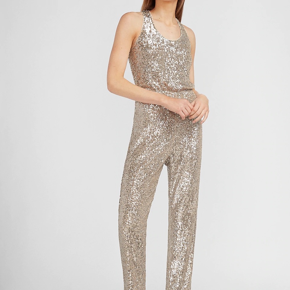 Express Sequin Jumpsuit